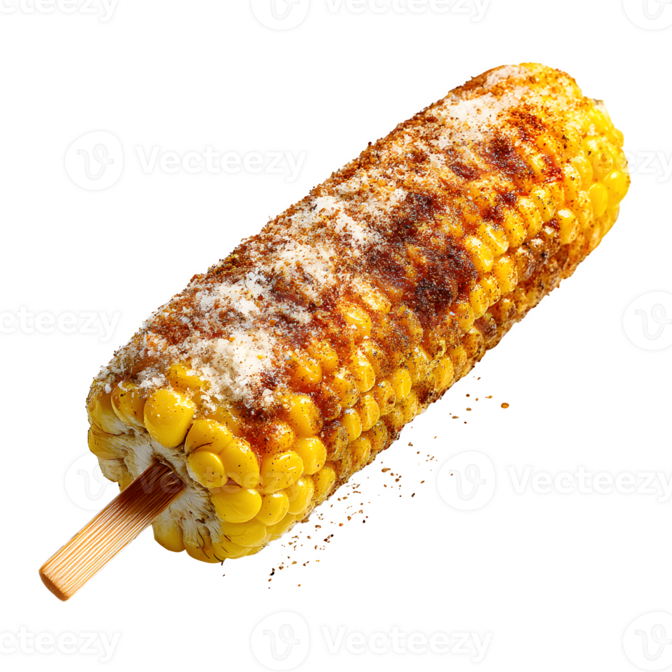 Delicious Grilled Corn on the Cob with Chili Powder and Salt png