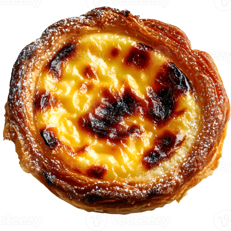 Delicious Pastel de Nata Portuguese Custard Tart Pastry Sweet Treat png