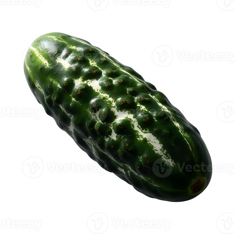Fresh African Cucumber Isolated on White Background Perfect for Culinary or Botanical Use png