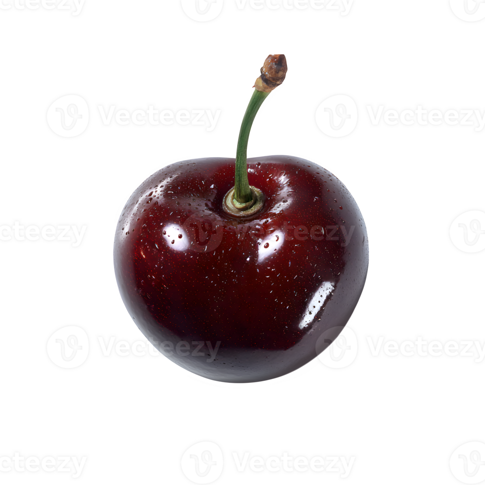 A vibrant close-up showcasing a whole cedar bay cherry fruit isolated on a white background perfect for food blogs and culinary websites png