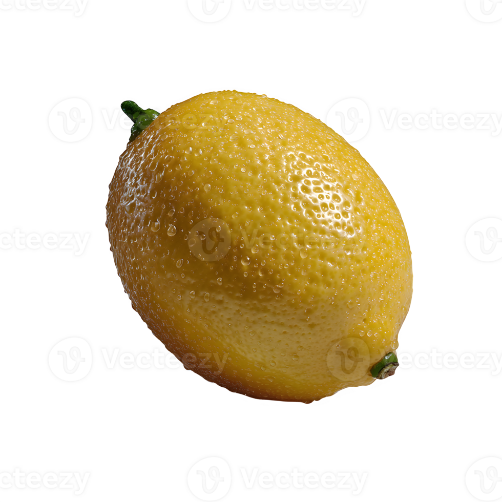 A whole sweet lemon isolated on white background perfect for food blogs recipes and culinary websites showcasing vibrant citrus fruit png