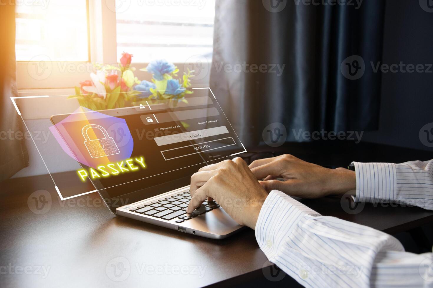 using Passkey instead of a code set for maximum security Biometric Lock. photo