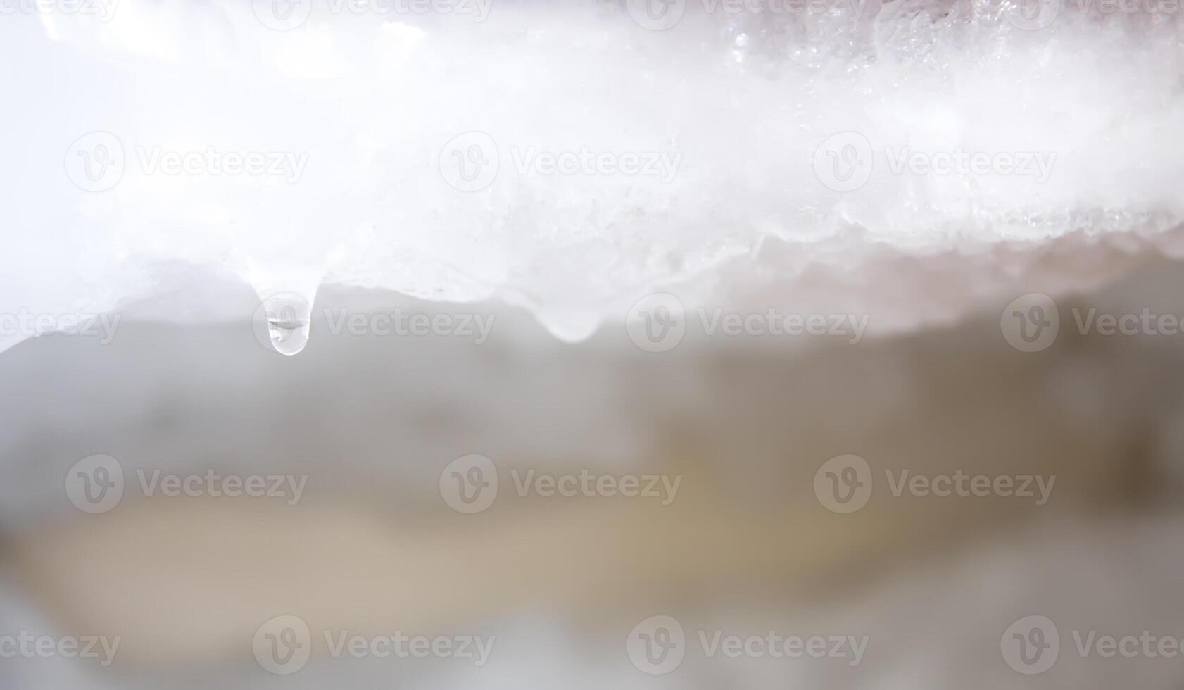 Thick layer of an ice texture photo