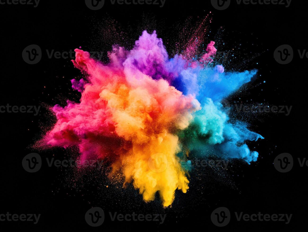 Vibrant color explosion for creative design projects photo