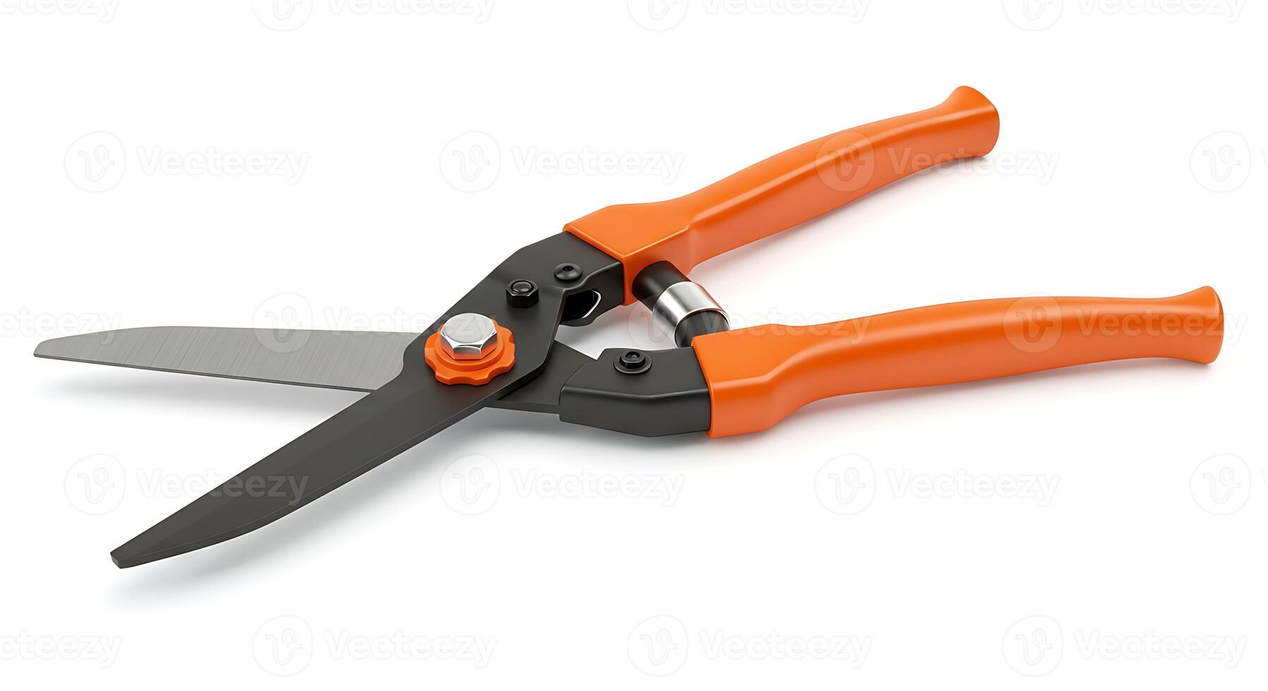 High-Quality Orange-Handled Garden Shears photo