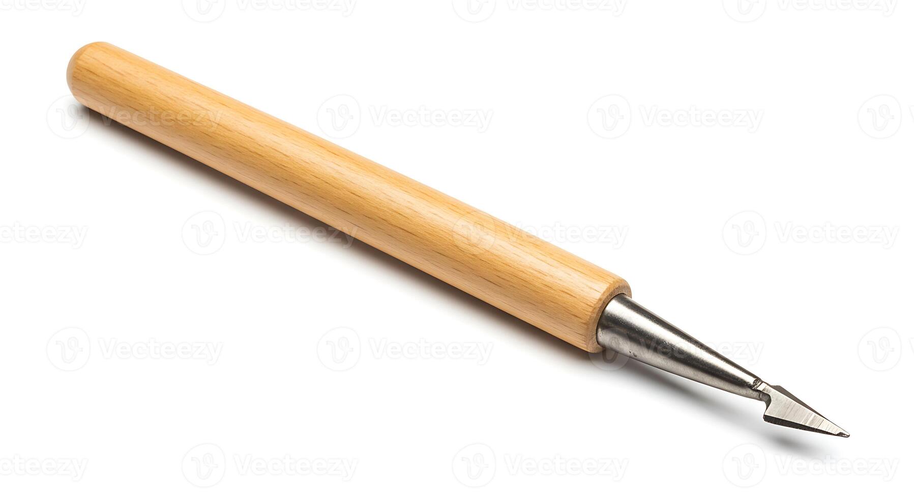 High-Quality Wooden Handle Metal Point Tool photo