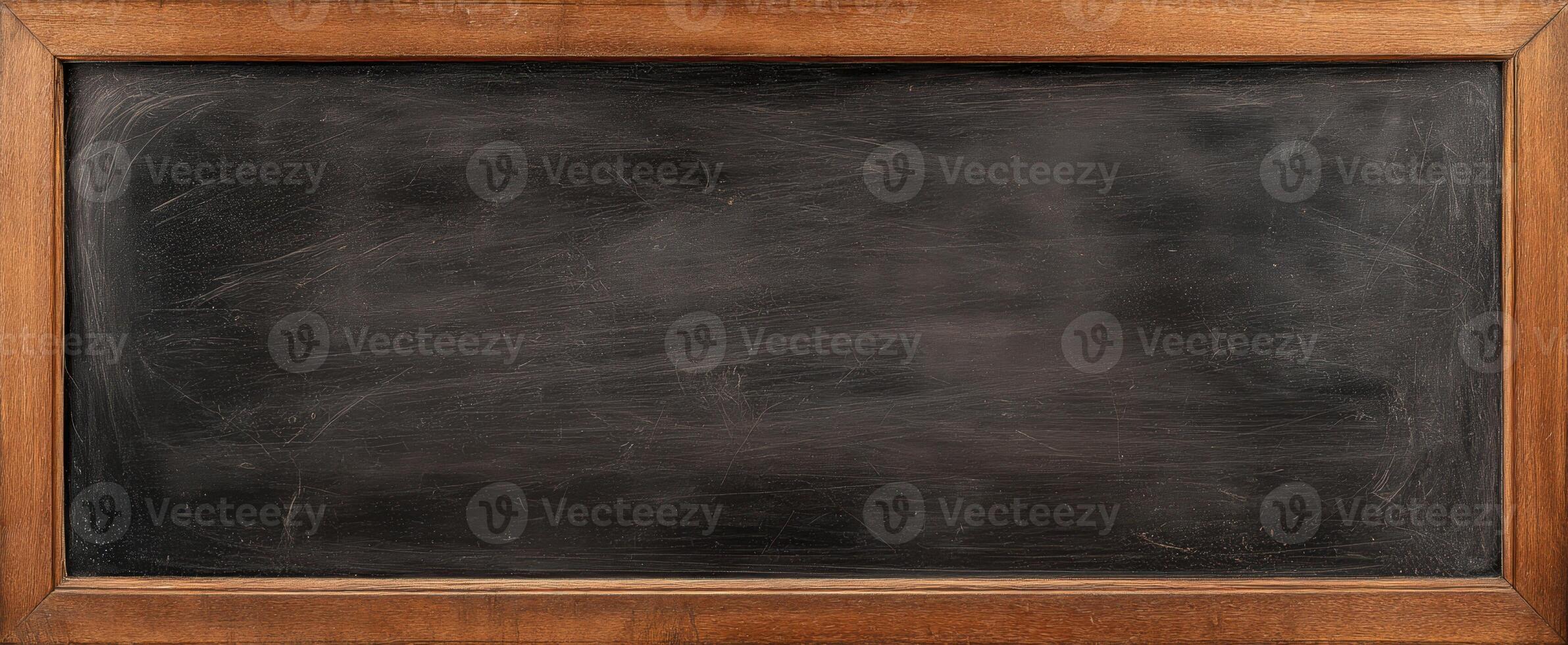 The empty chalkboard inviting creativity and ideas for educational activities photo