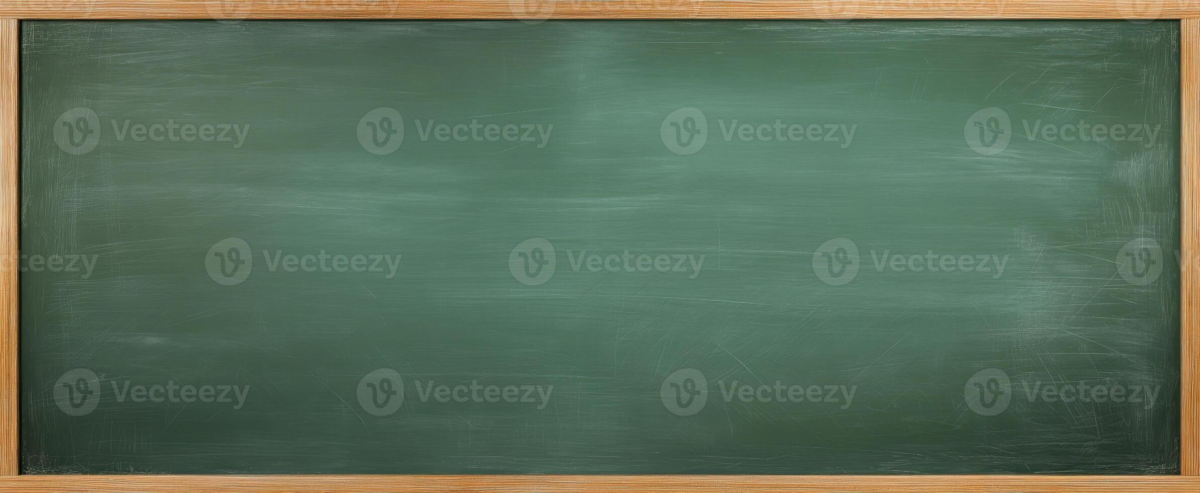 The empty chalkboard ready for creative teaching and learning activities. photo