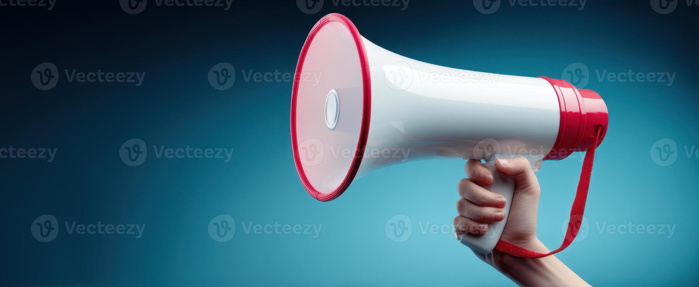 The megaphone as a powerful tool for communication and public engagement. photo