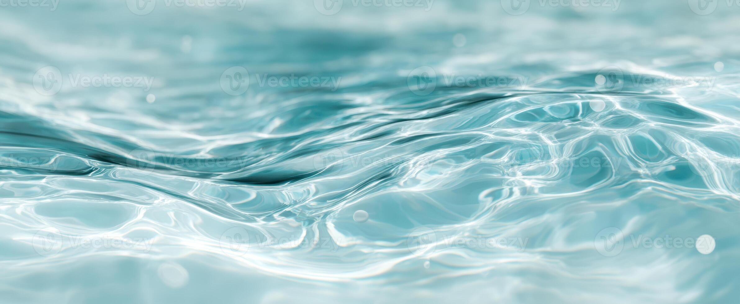 The shimmering surface of tranquil water with gentle ripples and reflections. photo