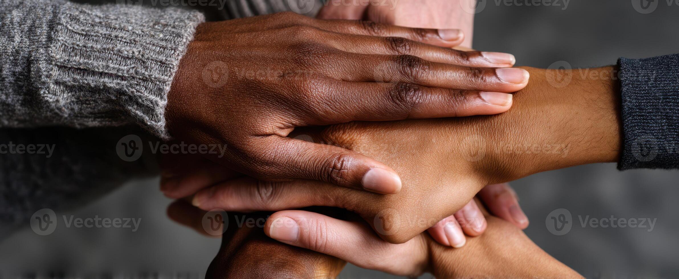 The Hands of Unity Symbolizing Strength and Togetherness in Diversity photo