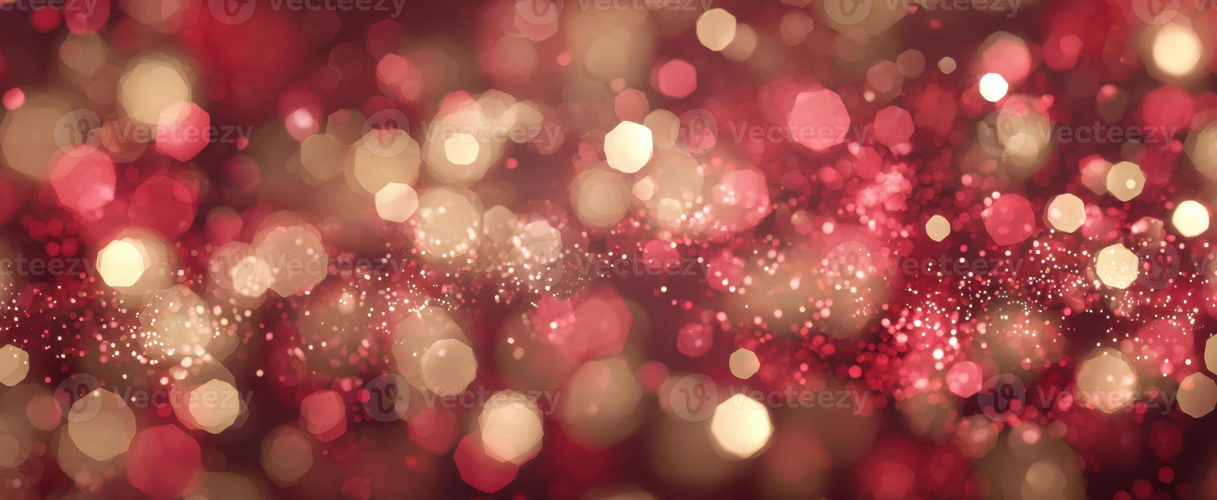 The Enchanting Bokeh Background in Shades of Red and Gold photo