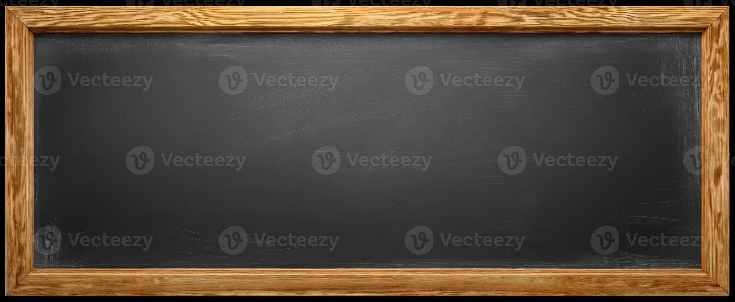 The empty chalkboard ready for inspiring teaching and creative ideas. photo