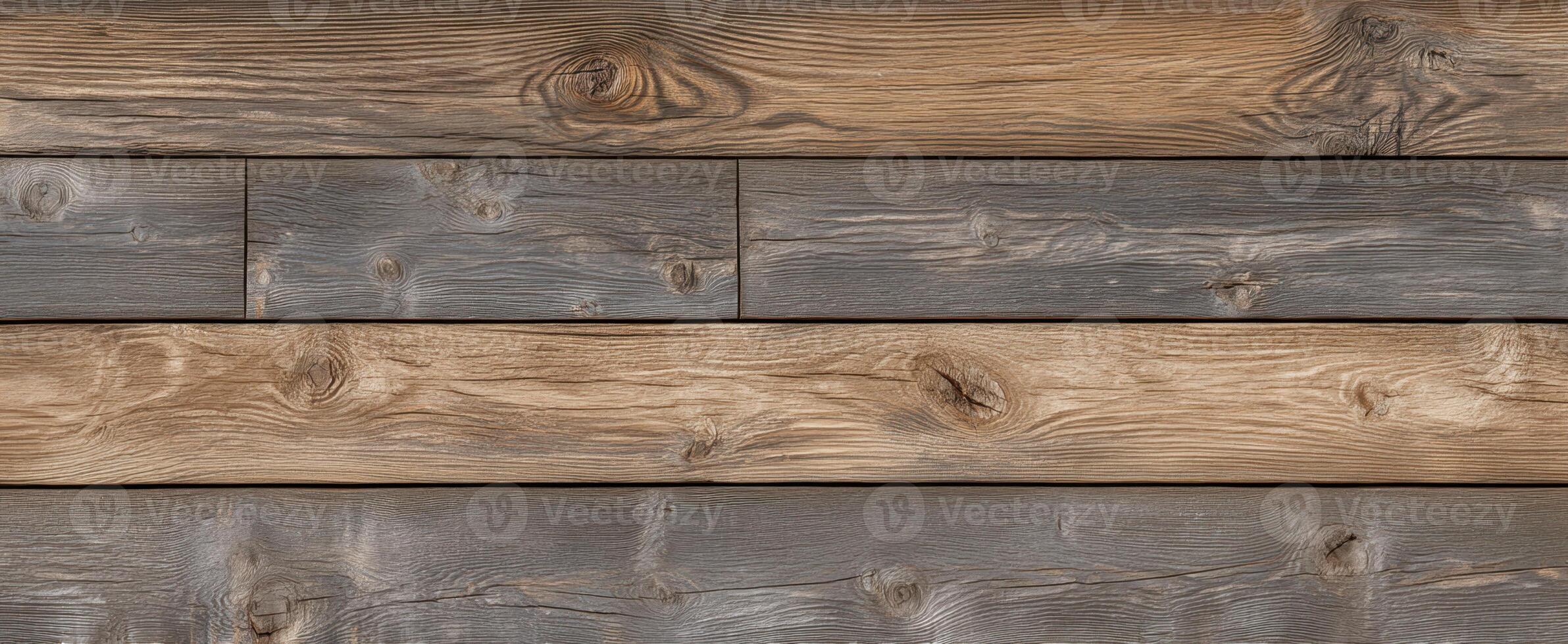The beautiful wooden planks showcasing a blend of rustic brown and blue tones. photo
