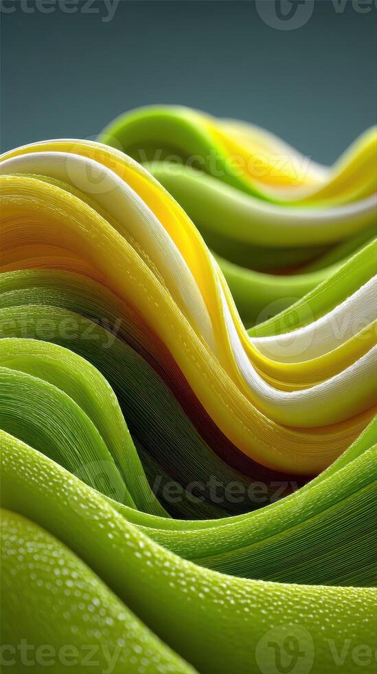 Colorful flowing waves represent natural beauty in a creative composition inspired by organic forms photo
