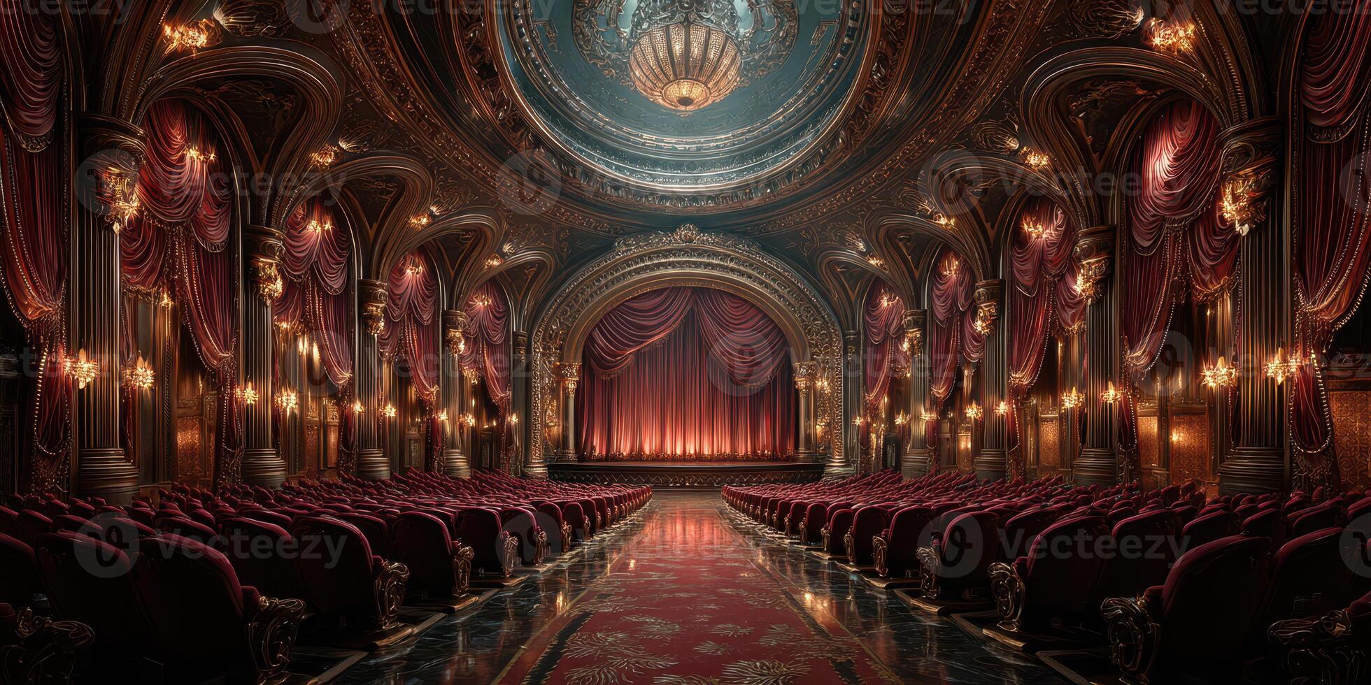Majestic theater interior showcasing elaborate decor and rich history in the heart of a vibrant city during a recent performance photo