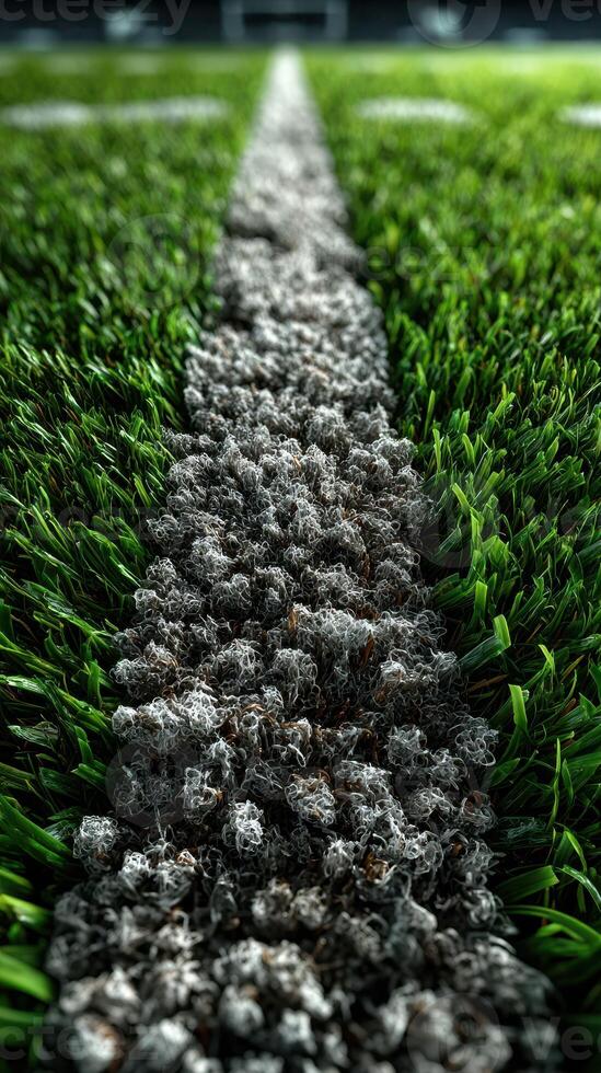 Grass and Field Markings on a Sports Field During Daylight Hours photo