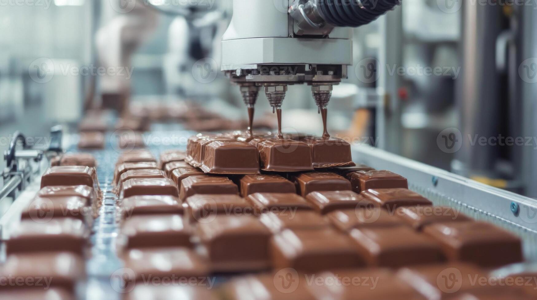 Automated Chocolate Bar Production Line photo