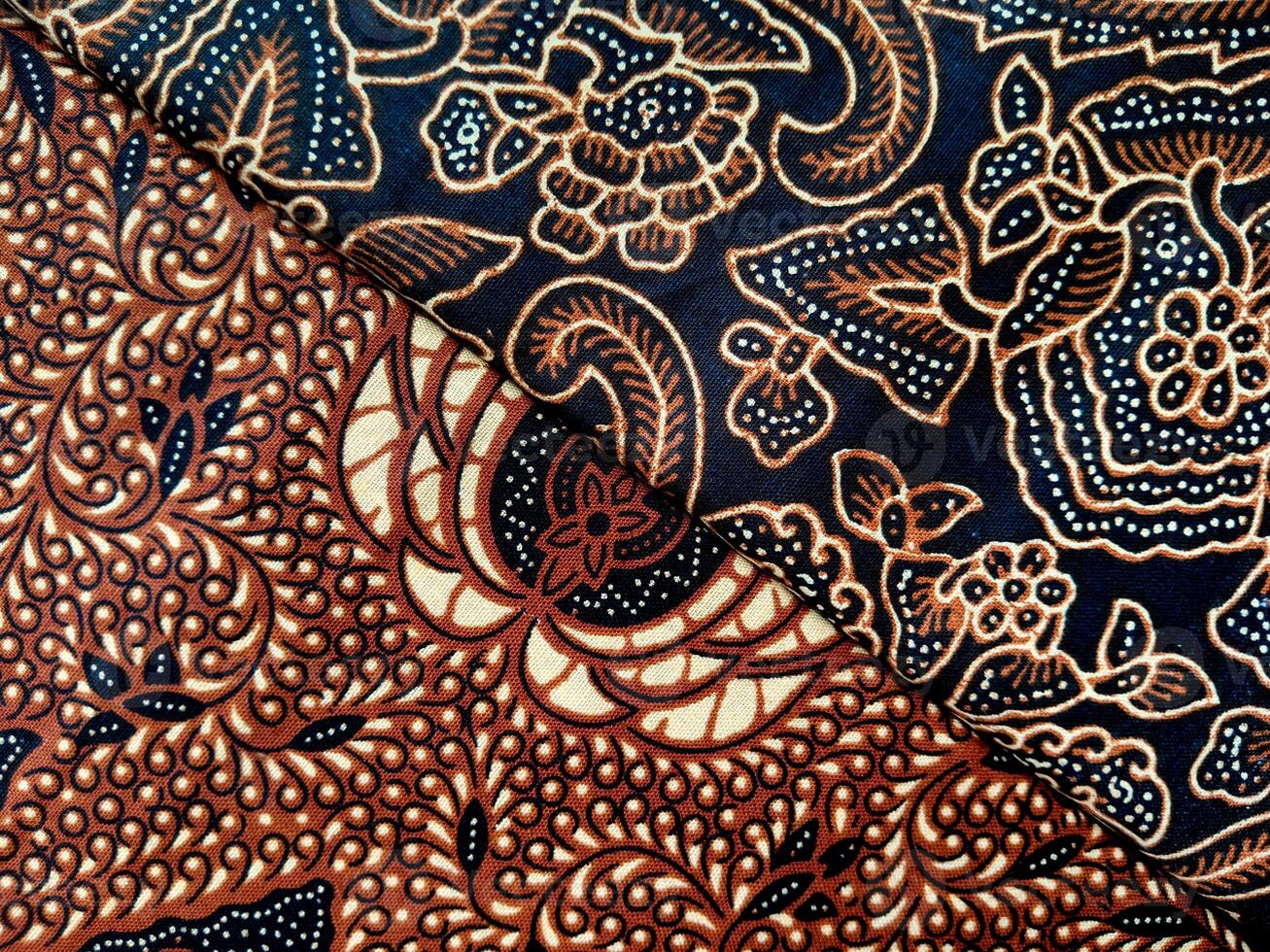 A close up of two different types of fabric photo