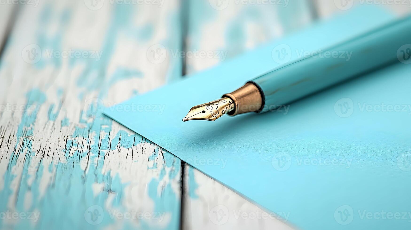 Elegant Thank You Note on Blue Background photo