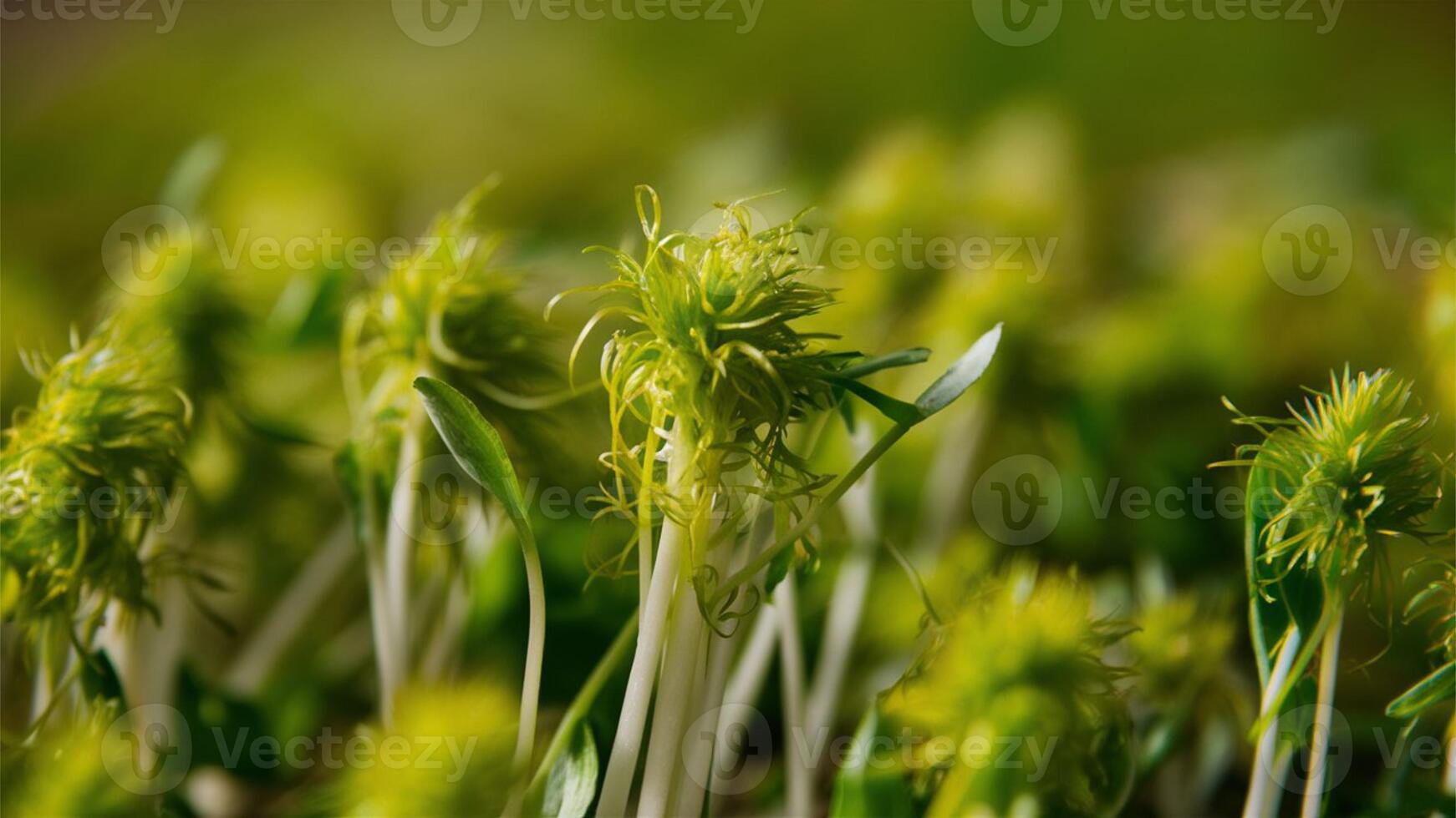 Alfalfa Sprout - Mild, crunchy sprouts often used in sandwiches, salads, and as a garnish for added texture. photo