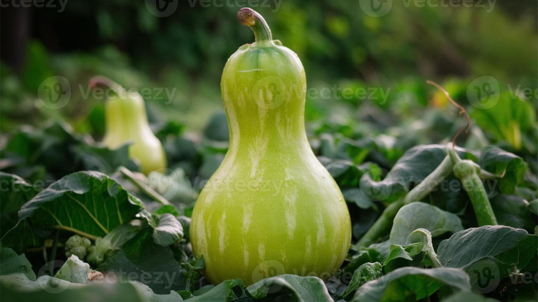Bottle Gourd - Edible gourd with a mild, slightly sweet flavor, used in cooking. photo