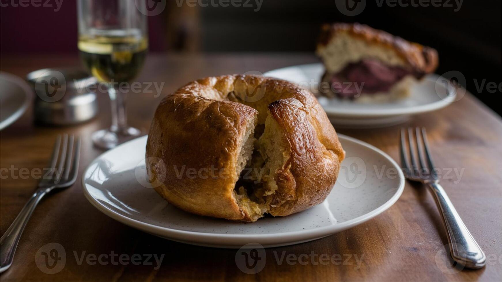 Yorkshire Pudding - Baked batter pudding, often served with roast beef. photo