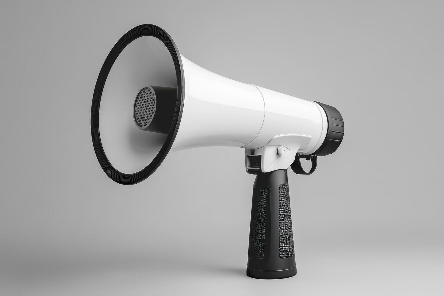 Handheld Megaphone with Ergonomic Handle and Glossy Finish photo