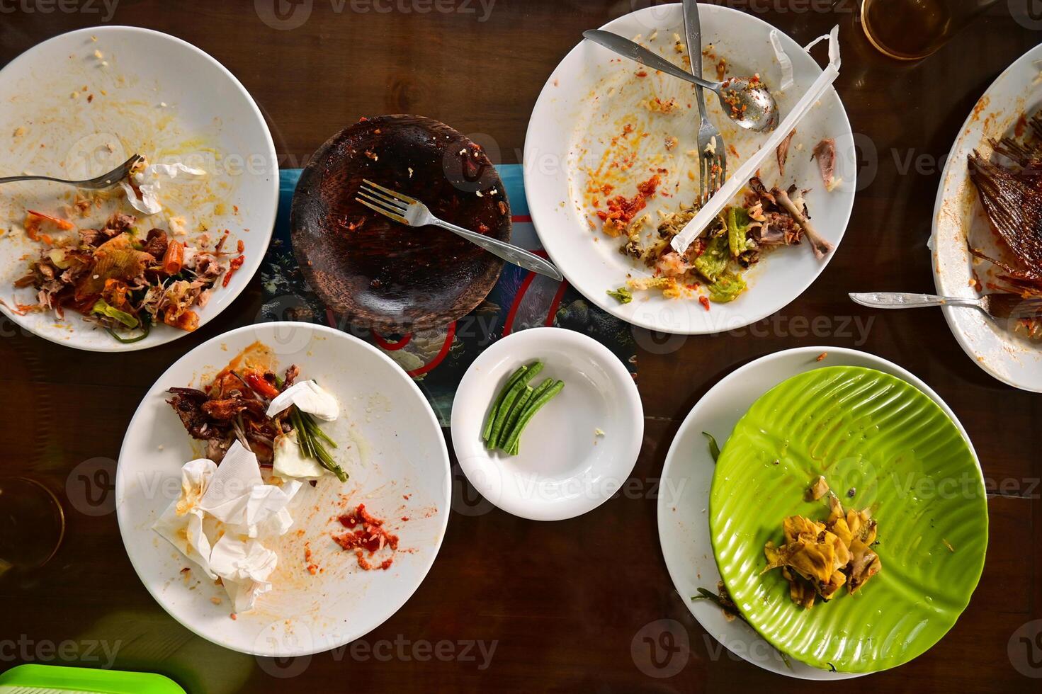 Leftover of some food, remaining after the rest has been used or consumed. photo