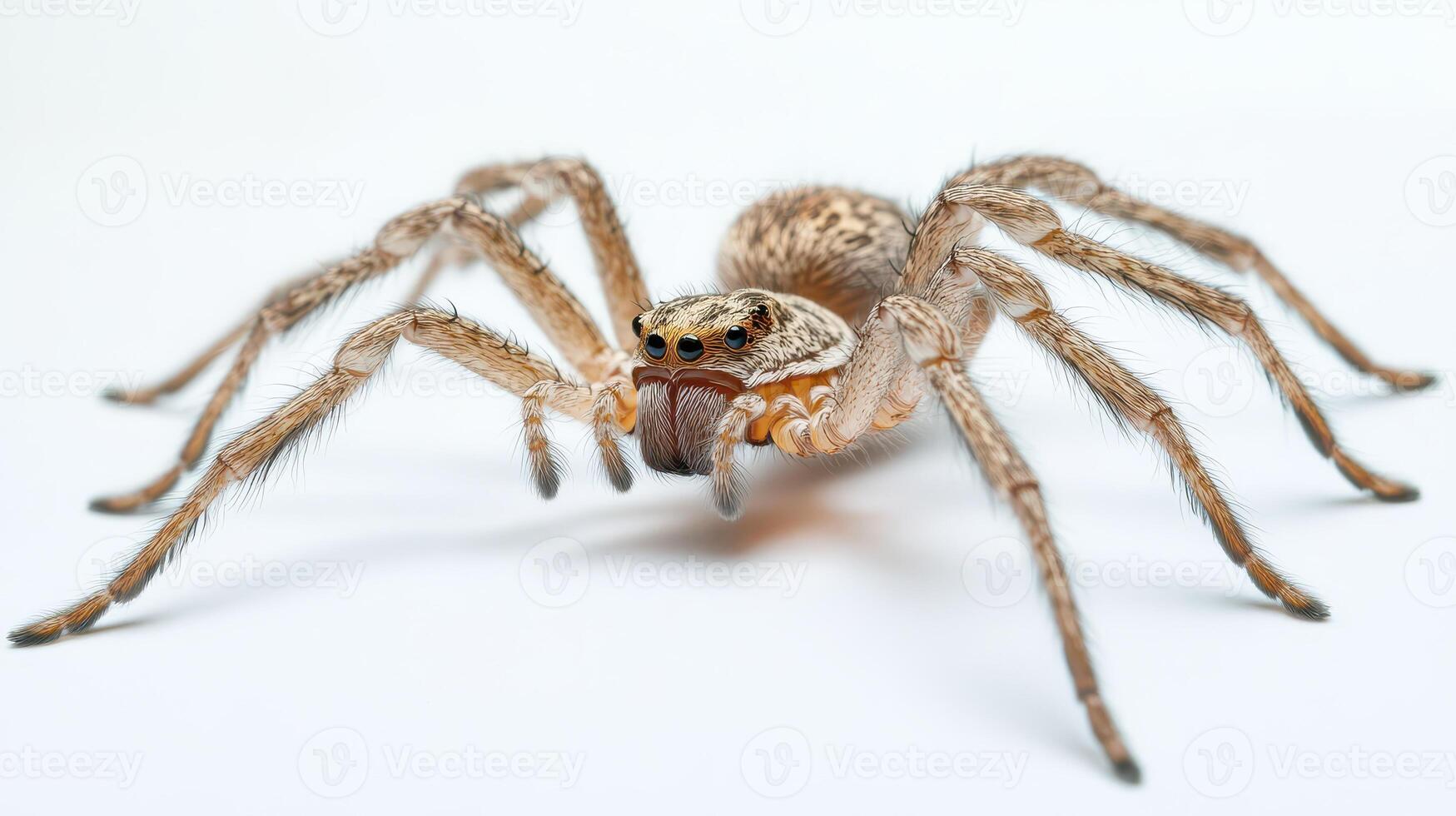 Large spider with distinctive features on display photo