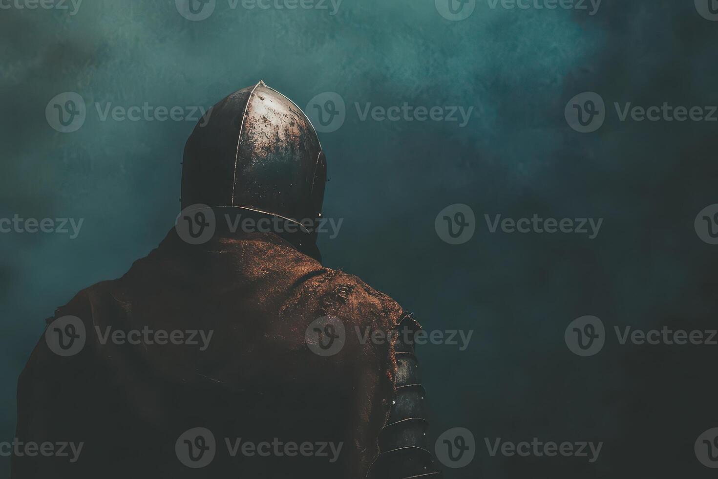 Knight in misty armor photo