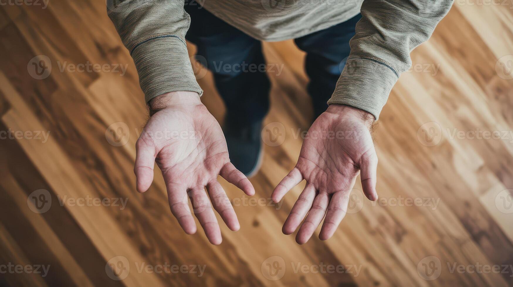 Hands open in a gesture of offering or receiving photo