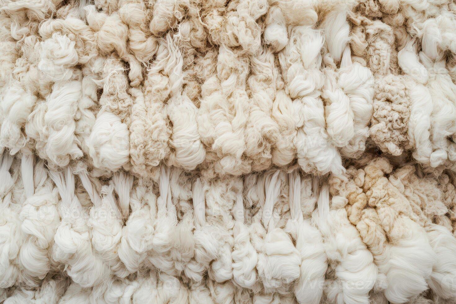 Textured fabric close up displaying fluffy fibers photo