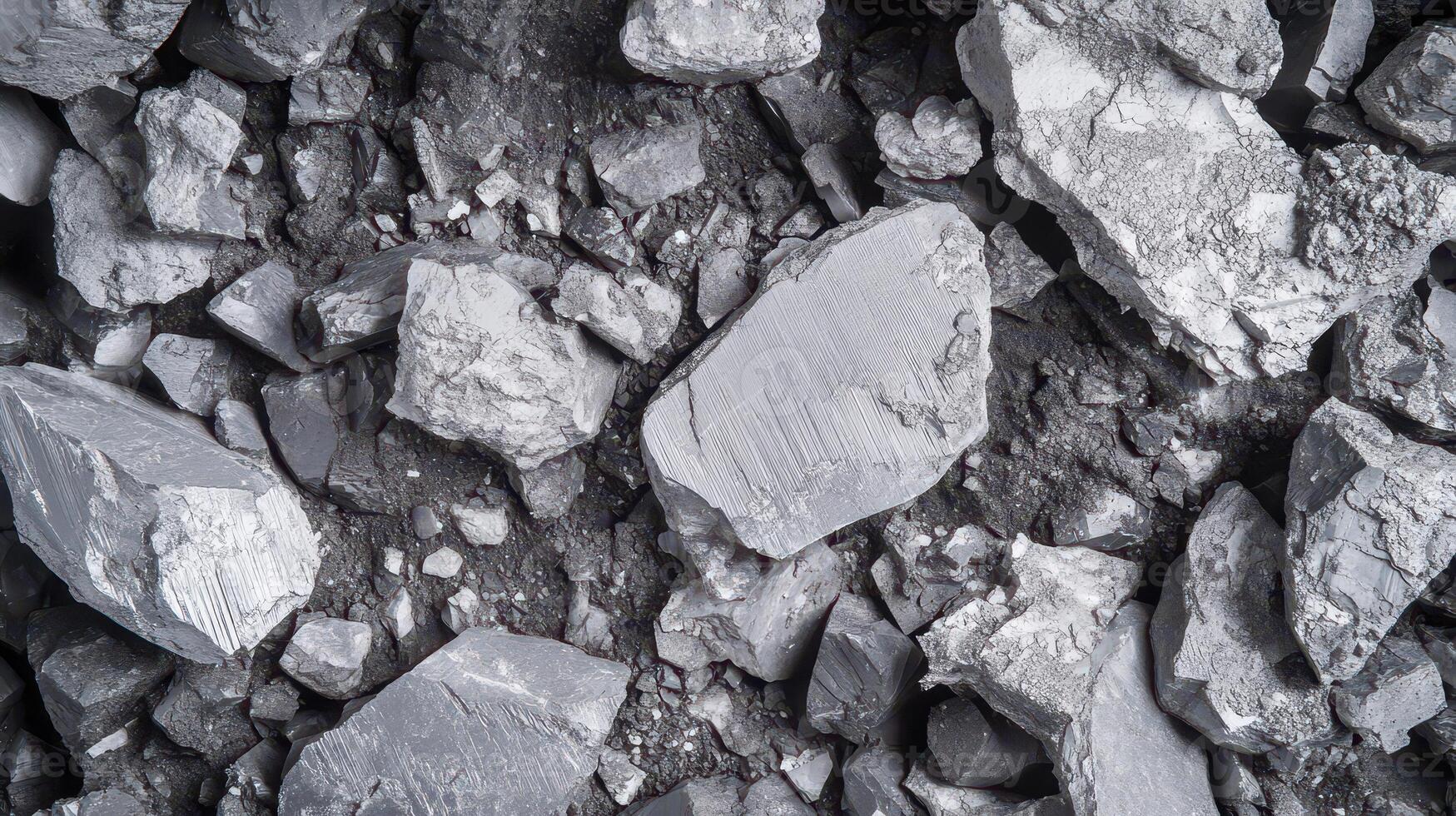 Gray rocks on rough terrain photo
