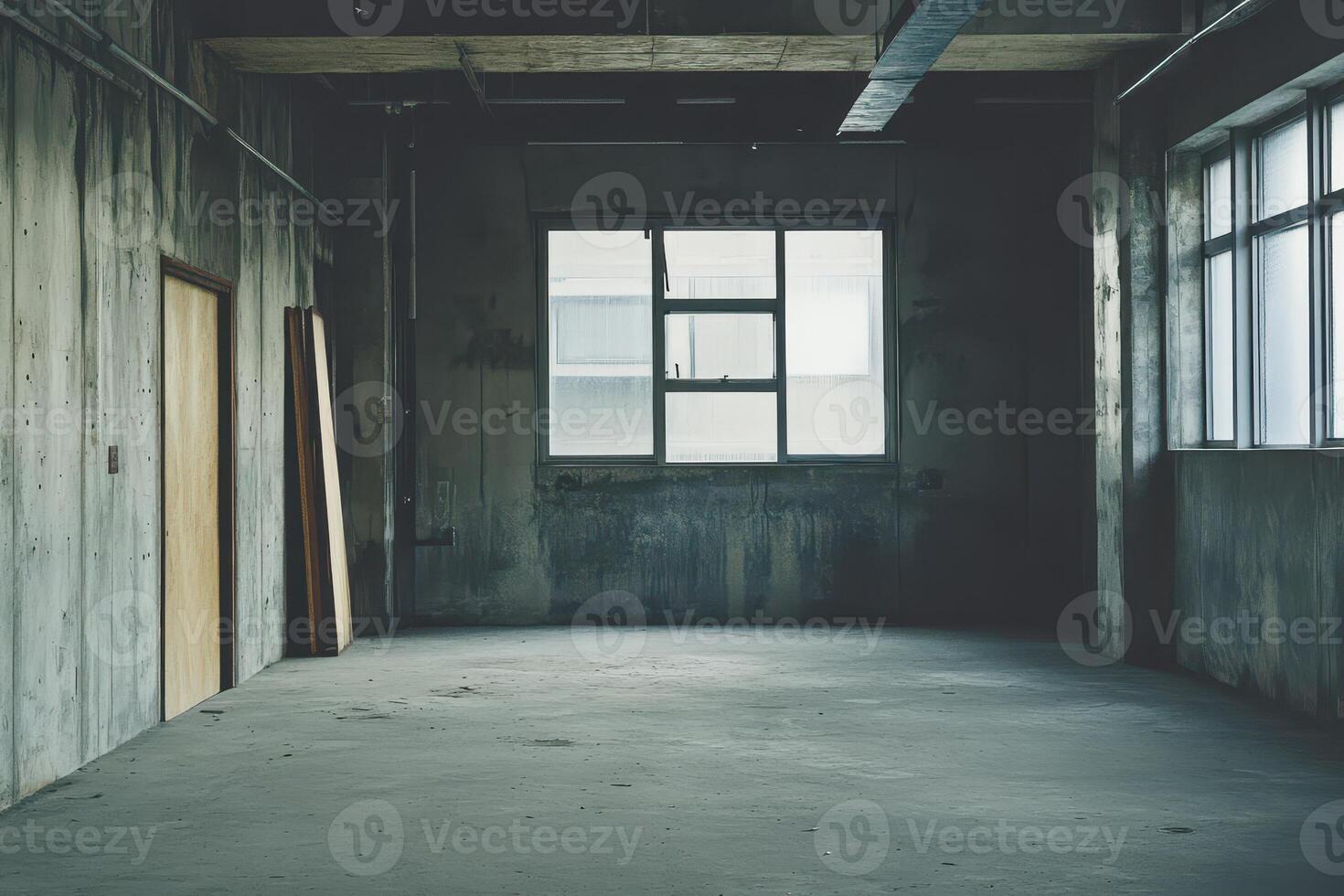 Daylit urban industrial interior photo