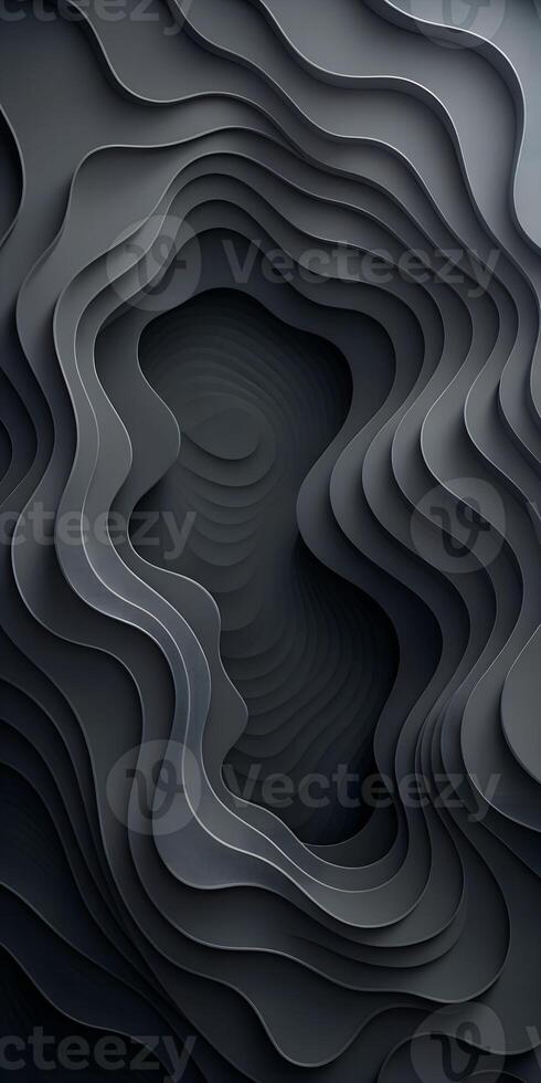 Abstract 3D Layered Paper with Depth and Shadows photo