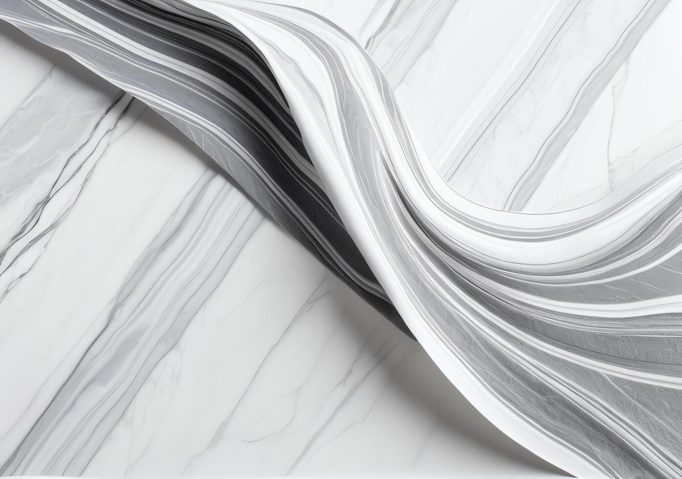 Abstract image of flowing marble texture with dynamic lines and contrasting shades of black, white, and gray photo