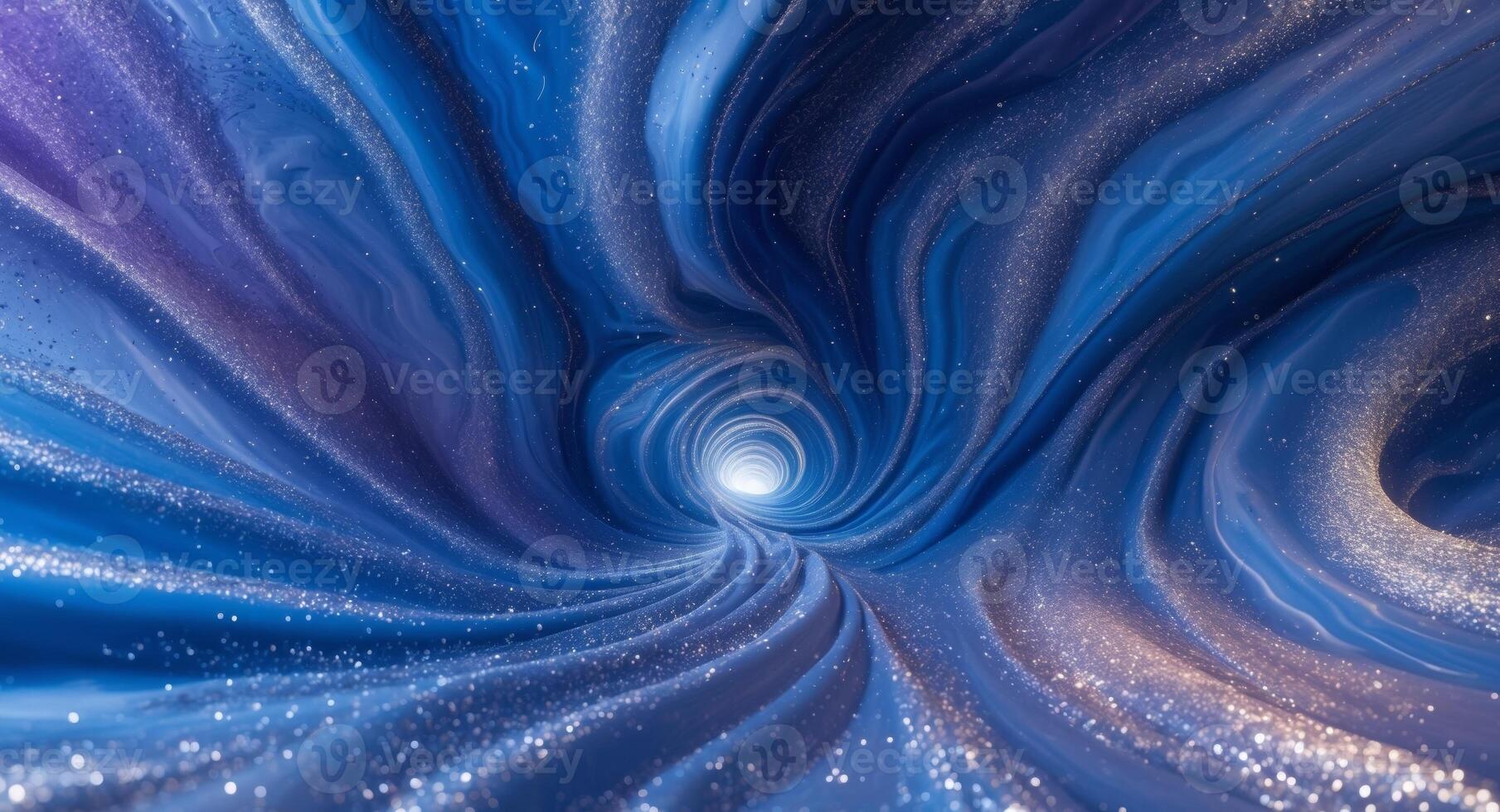 A blue swirl with a white swirl in the middle photo