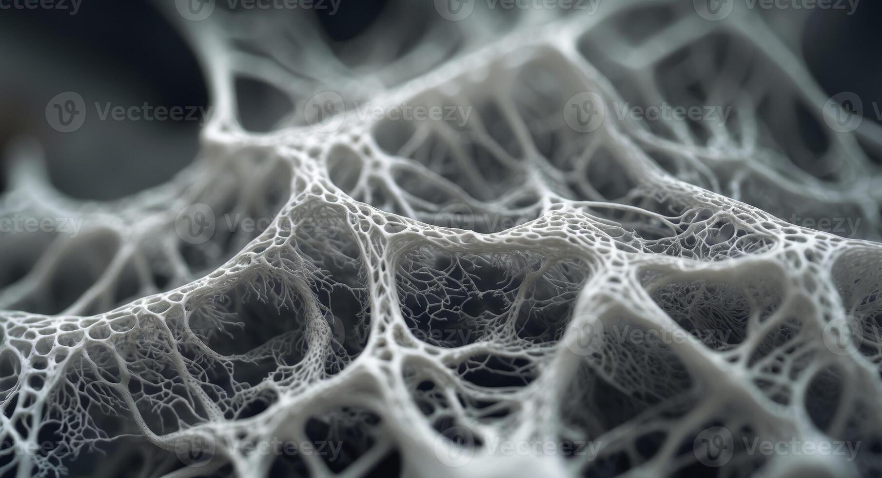 A close up of a white and black mesh photo