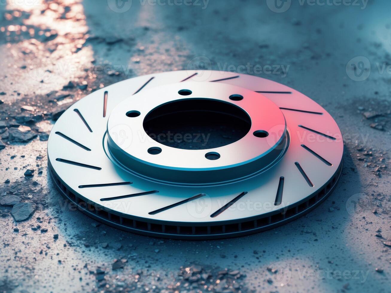 Automotive Brake Disc. HighPerformance Component for Braking System and Vehicle Safety. photo
