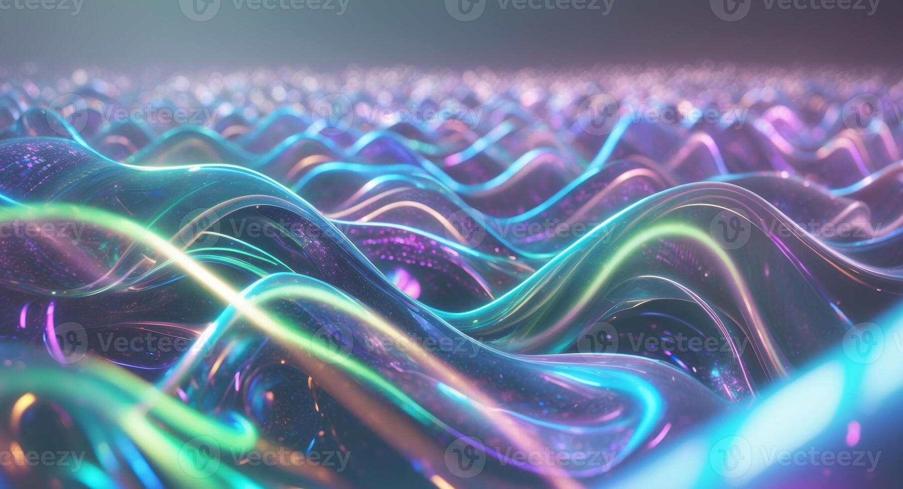 Abstract background with waves of light photo