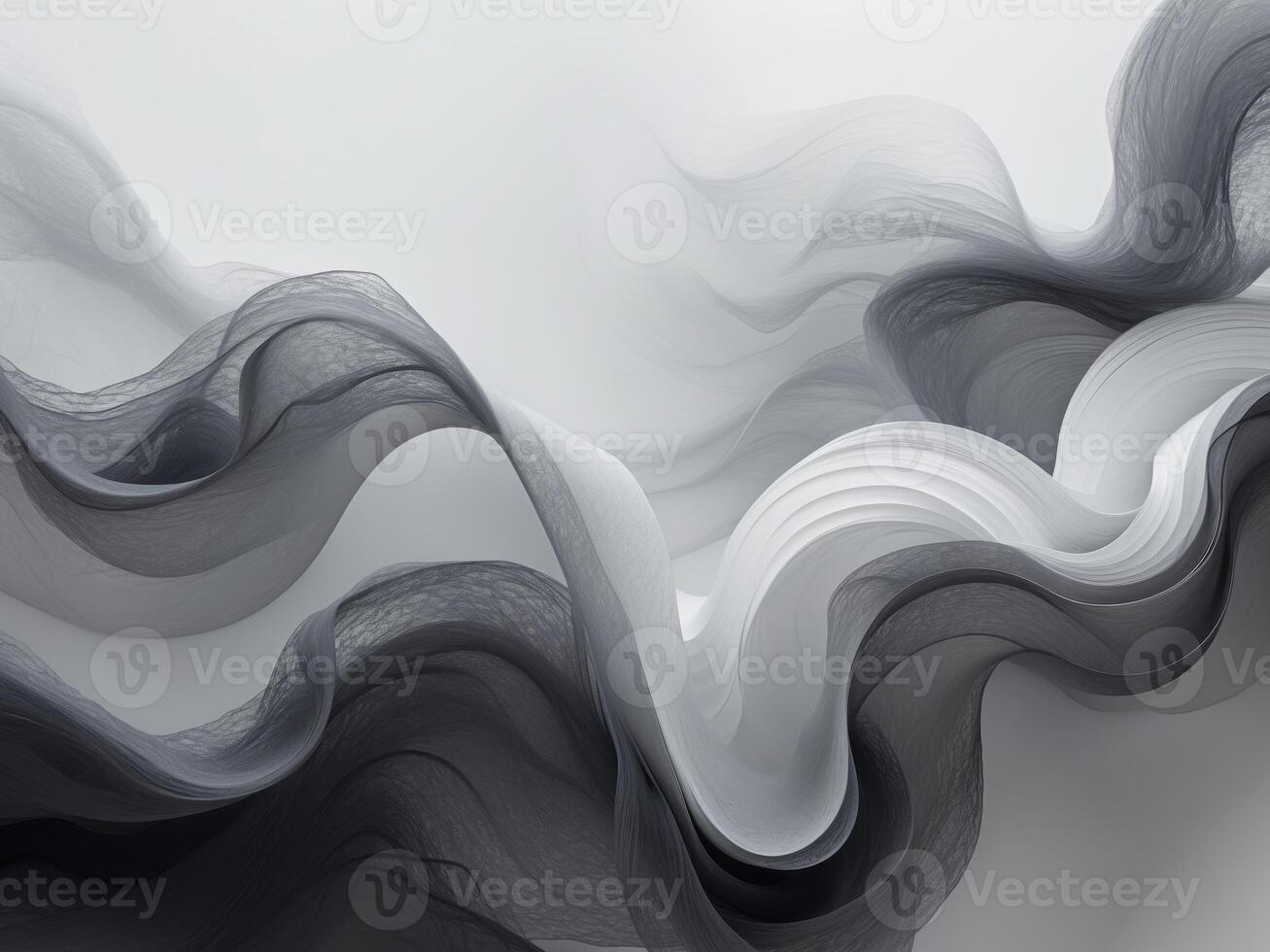 Abstract background with white and black waves photo