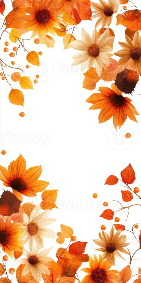 Autumn flowers wallpaper iphone photo