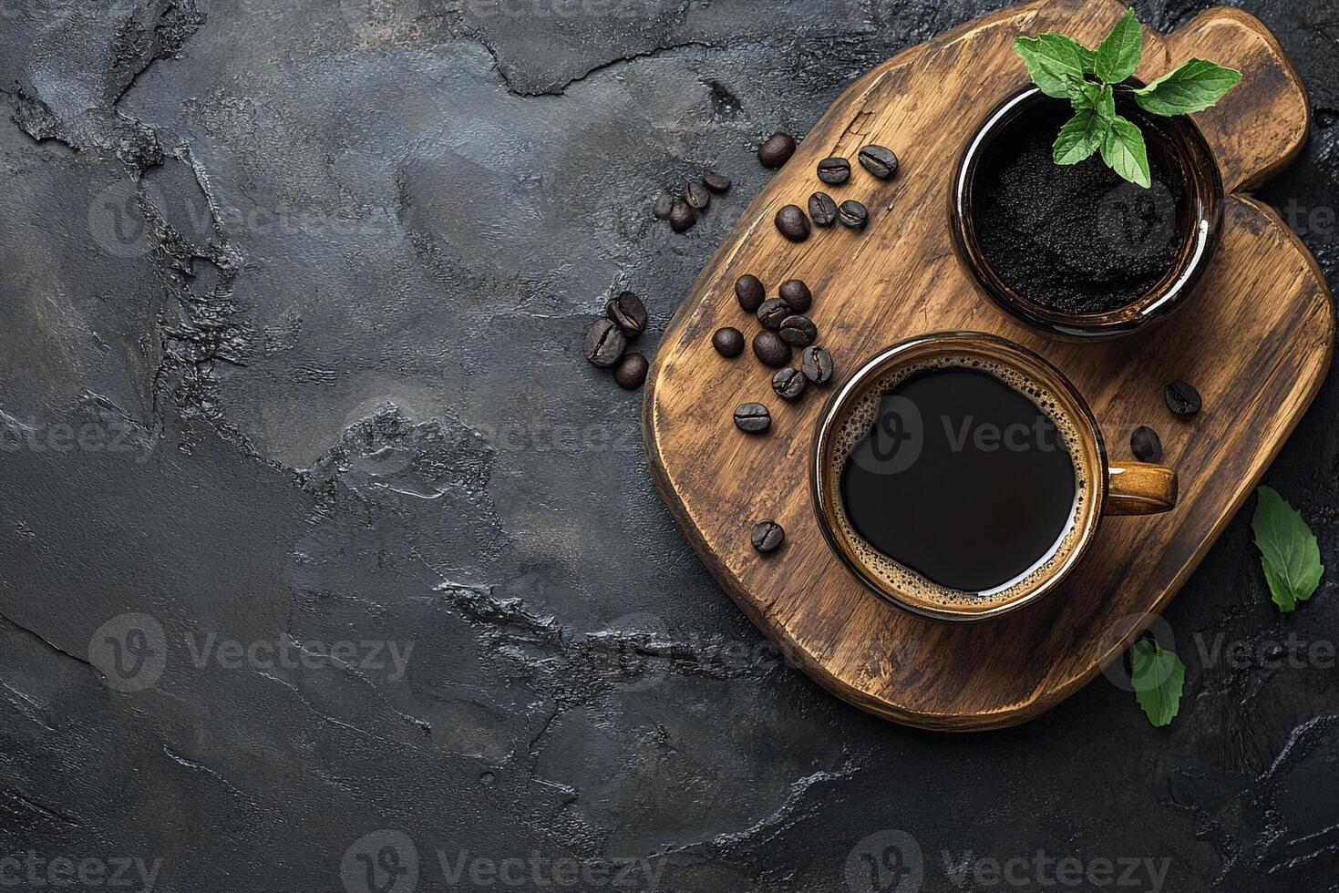 Fermented Black Bean Ice Cream, Copy Space, Cuisine Photography photo