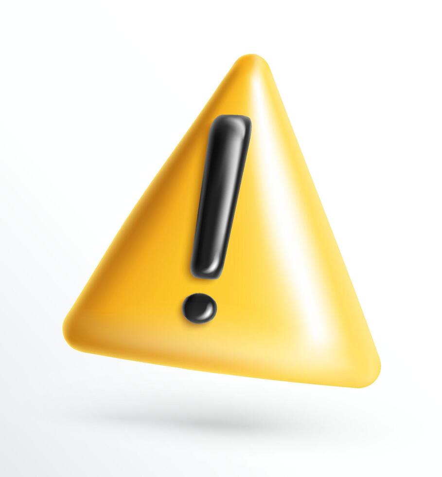 Warning Triangle Signs Realistic Composition vector
