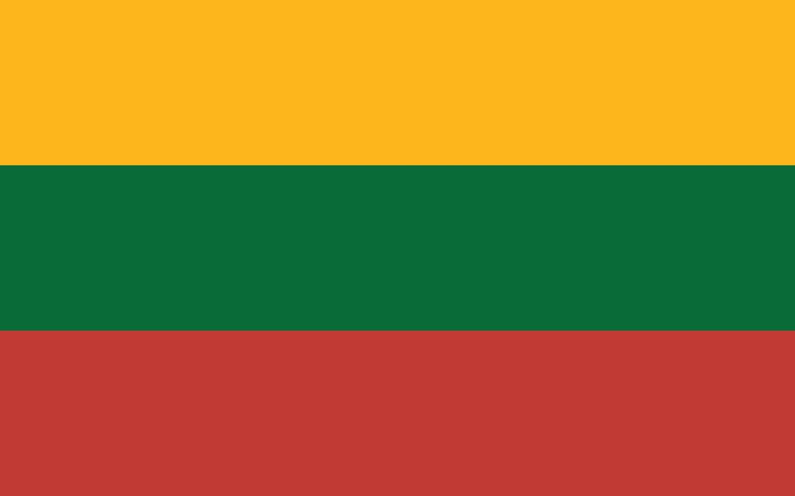 Flag of Lithuania. national Lithuania flag design. vector