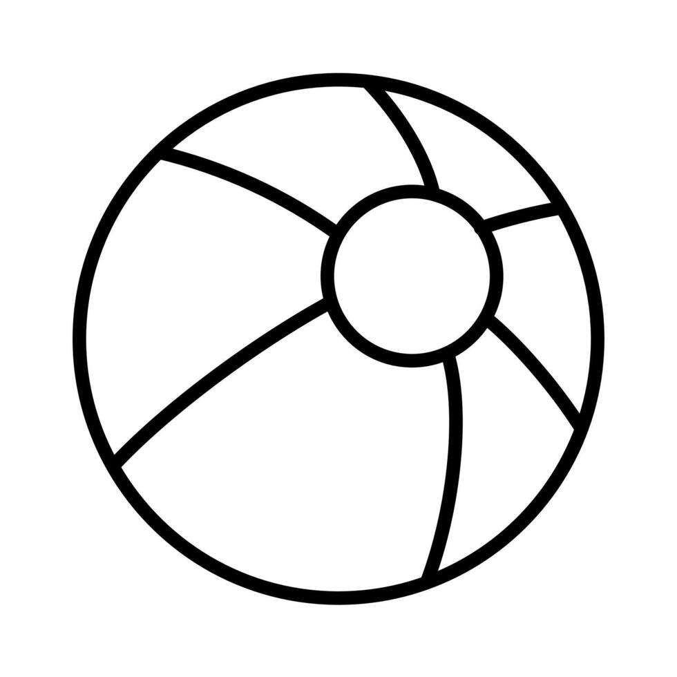 Beach Ball with Classic Pattern vector