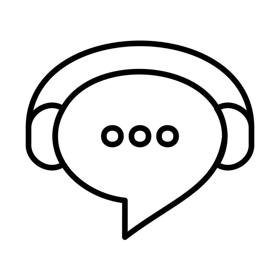 Voice Chat Bubble with Smart Assistant vector