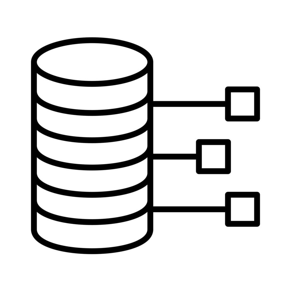 Backend Engineer with Cable-Connected Database vector