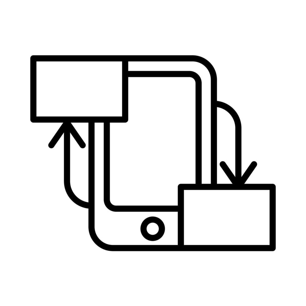 UI UX Designer with Mobile Mockup Frame vector